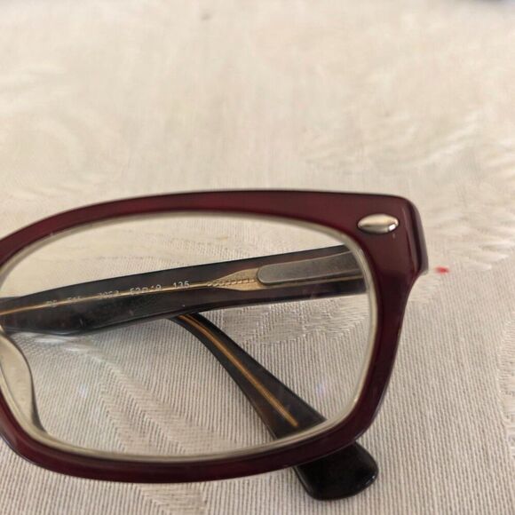 Ray-Ban RB 5150 2023 50 19 135 Dark Red Plastic Frame Eyeglasses w Soft Case RB main image 4